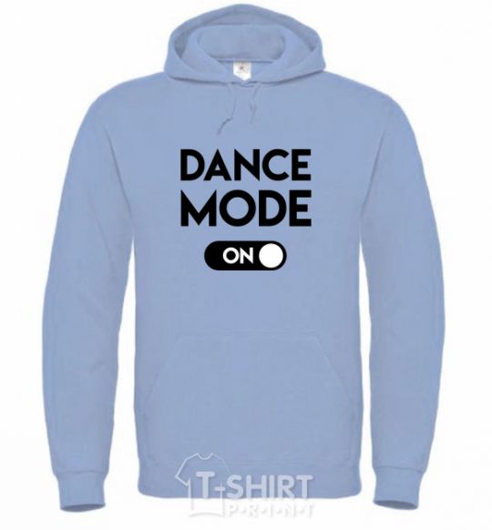 Men`s hoodie Dance mode sky-blue фото