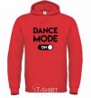 Men`s hoodie Dance mode bright-red фото