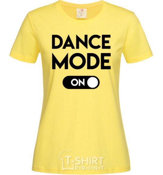 Women's T-shirt Dance mode cornsilk фото