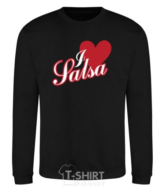 Sweatshirt I love salsa black фото