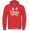 Men`s hoodie Bashata party bright-red фото