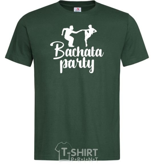 Мужская футболка Bashata party Темно-зеленый фото