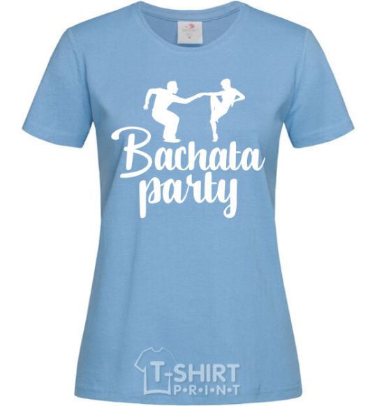Женская футболка Bashata party Голубой фото