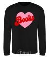 Sweatshirt Books with heart black фото