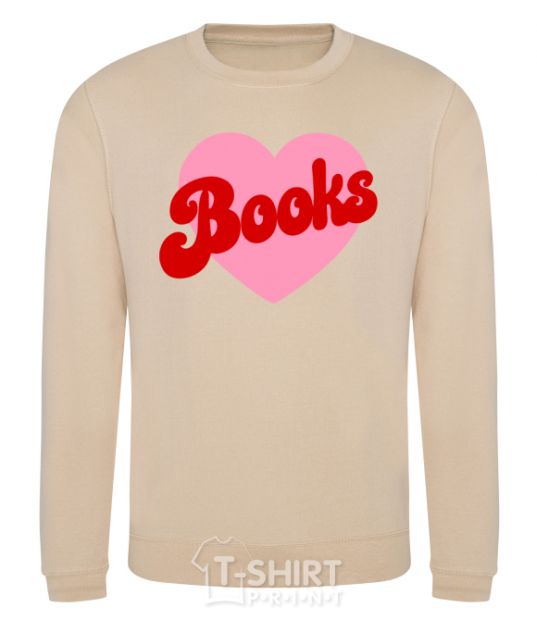 Sweatshirt Books with heart sand фото