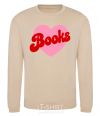 Sweatshirt Books with heart sand фото