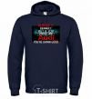 Men`s hoodie If you drive an audi navy-blue фото