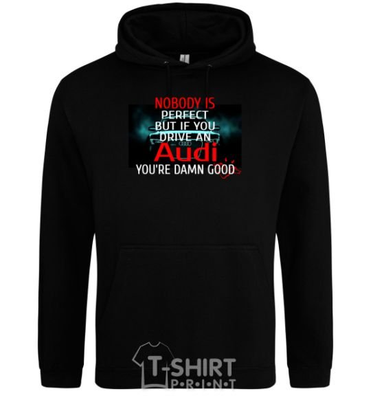 Men`s hoodie If you drive an audi black фото