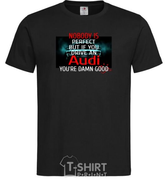 Men's T-Shirt If you drive an audi black фото