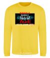 Sweatshirt If you drive an audi yellow фото