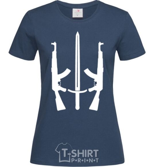 Women's T-shirt Coat of Arms machine navy-blue фото