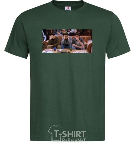 Мужская футболка Друзья Джоуи Росс Чендлер Темно-зеленый фото