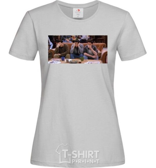 Women's T-shirt Friends of Joey Ross Chandler grey фото