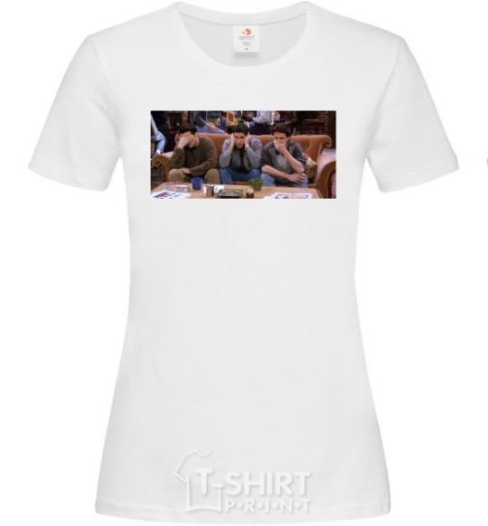 Women's T-shirt Friends of Joey Ross Chandler White фото