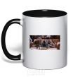 Mug with a colored handle Friends of Joey Ross Chandler black фото