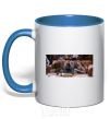 Mug with a colored handle Friends of Joey Ross Chandler royal-blue фото