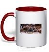 Mug with a colored handle Friends of Joey Ross Chandler red фото