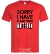 Мужская футболка Sorry i have plans with netflix Красный фото