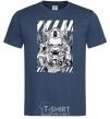 Men's T-Shirt Cyberpunk scetch navy-blue фото