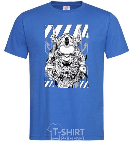 Мужская футболка Cyberpunk scetch Ярко-синий фото