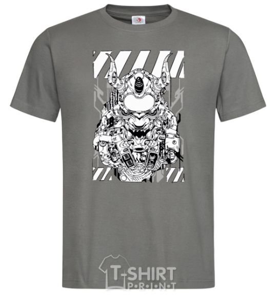 Men's T-Shirt Cyberpunk scetch dark-grey фото