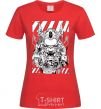 Women's T-shirt Cyberpunk scetch red фото