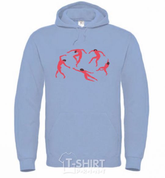 Men`s hoodie Matisse Dance sky-blue фото