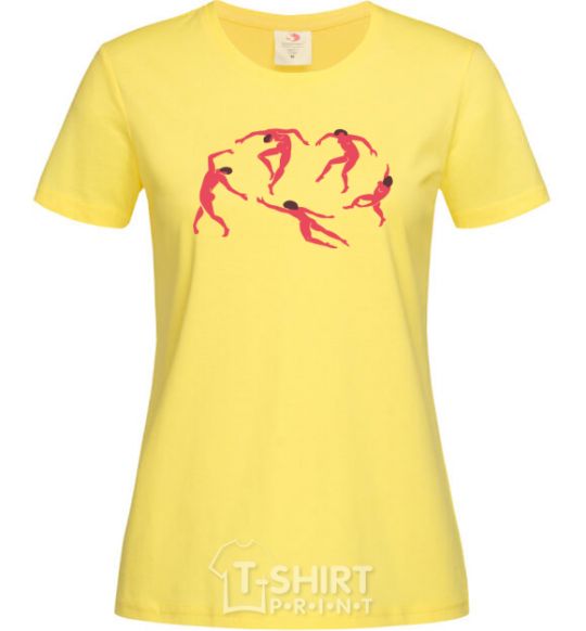 Женская футболка Matisse Dance Лимонный фото