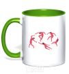 Mug with a colored handle Matisse Dance kelly-green фото
