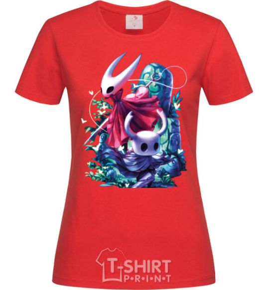 Women's T-shirt Hollow knight color red фото