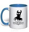 Mug with a colored handle Hollow night royal-blue фото