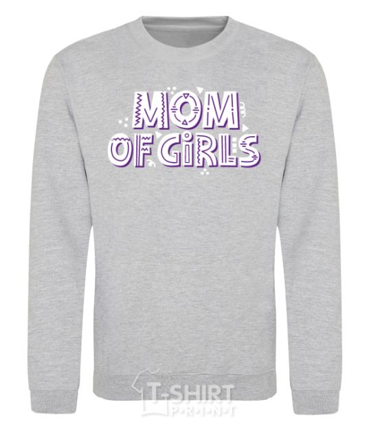 Sweatshirt Mom of girls sport-grey фото