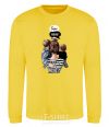 Sweatshirt SUPER MAMA of boys yellow фото