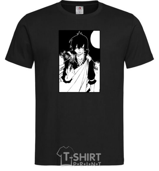 Мужская футболка Fairy Tail zeref Черный фото