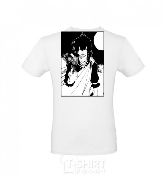 Men's T-Shirt Fairy Tail zeref White фото