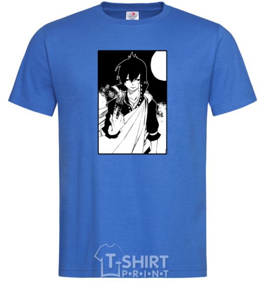 Men's T-Shirt Fairy Tail zeref royal-blue фото