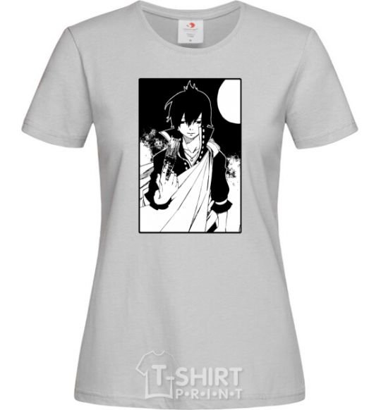 Women's T-shirt Fairy Tail zeref grey фото