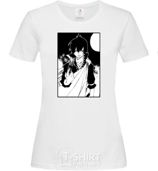 Women's T-shirt Fairy Tail zeref White фото