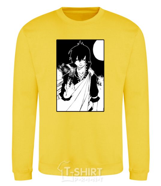 Sweatshirt Fairy Tail zeref yellow фото