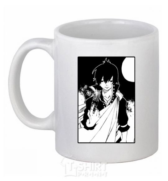 Ceramic mug Fairy Tail zeref White фото