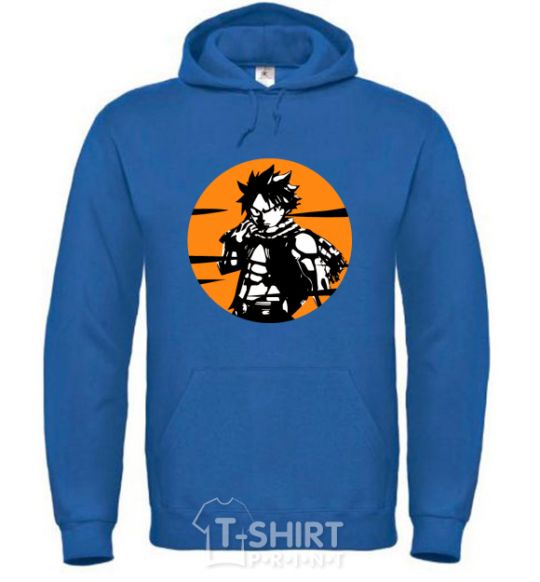 Men`s hoodie Fairy Tail Nastu in a mug royal фото