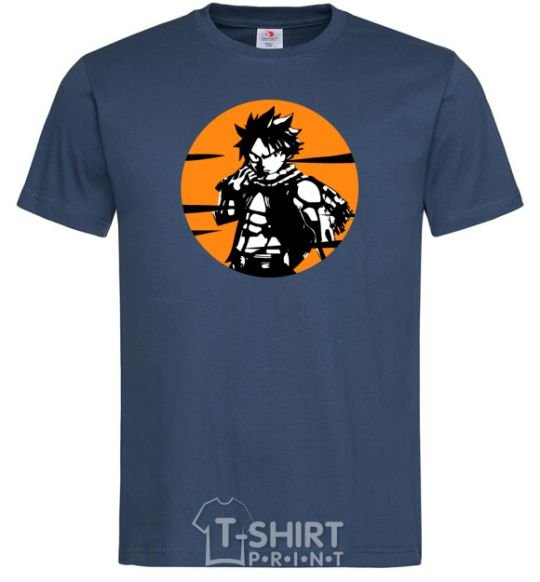 Men's T-Shirt Fairy Tail Nastu in a mug navy-blue фото