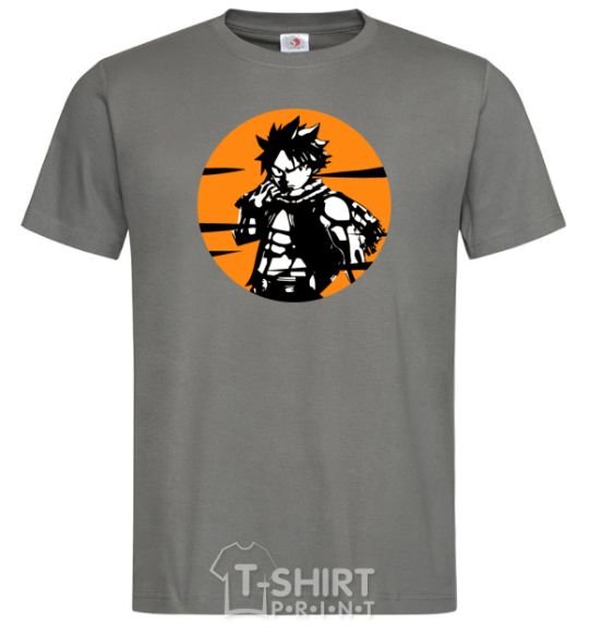 Men's T-Shirt Fairy Tail Nastu in a mug dark-grey фото