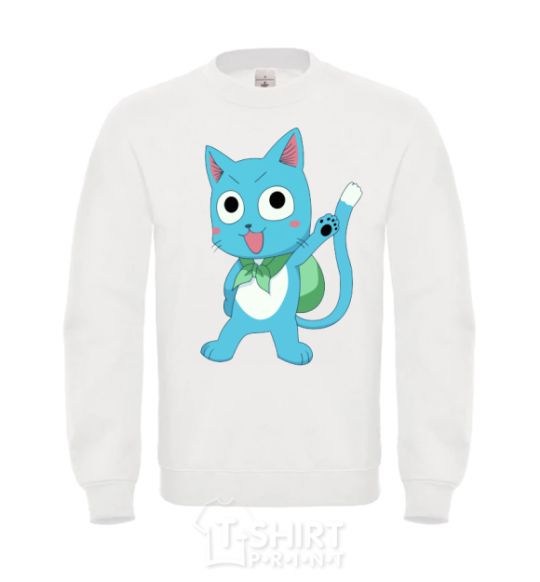 Sweatshirt Fairy Tail cat White фото