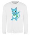 Sweatshirt Fairy Tail cat White фото