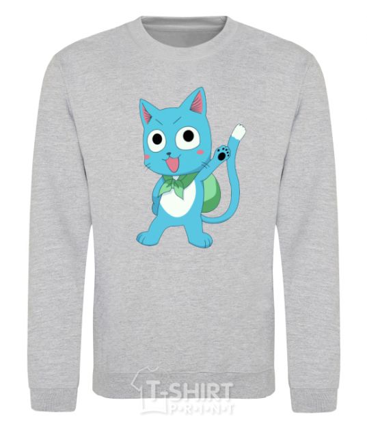 Sweatshirt Fairy Tail cat sport-grey фото