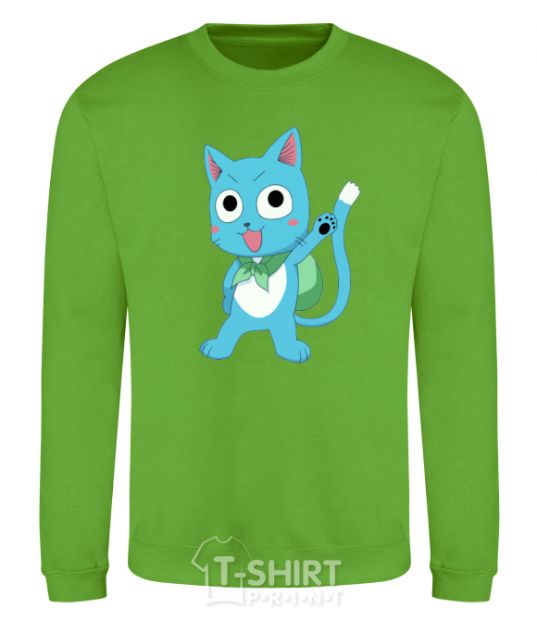 Sweatshirt Fairy Tail cat orchid-green фото