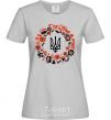 Women's T-shirt Wreath with a trident grey фото