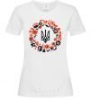 Women's T-shirt Wreath with a trident White фото