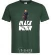 Men's T-Shirt Black widow bottle-green фото